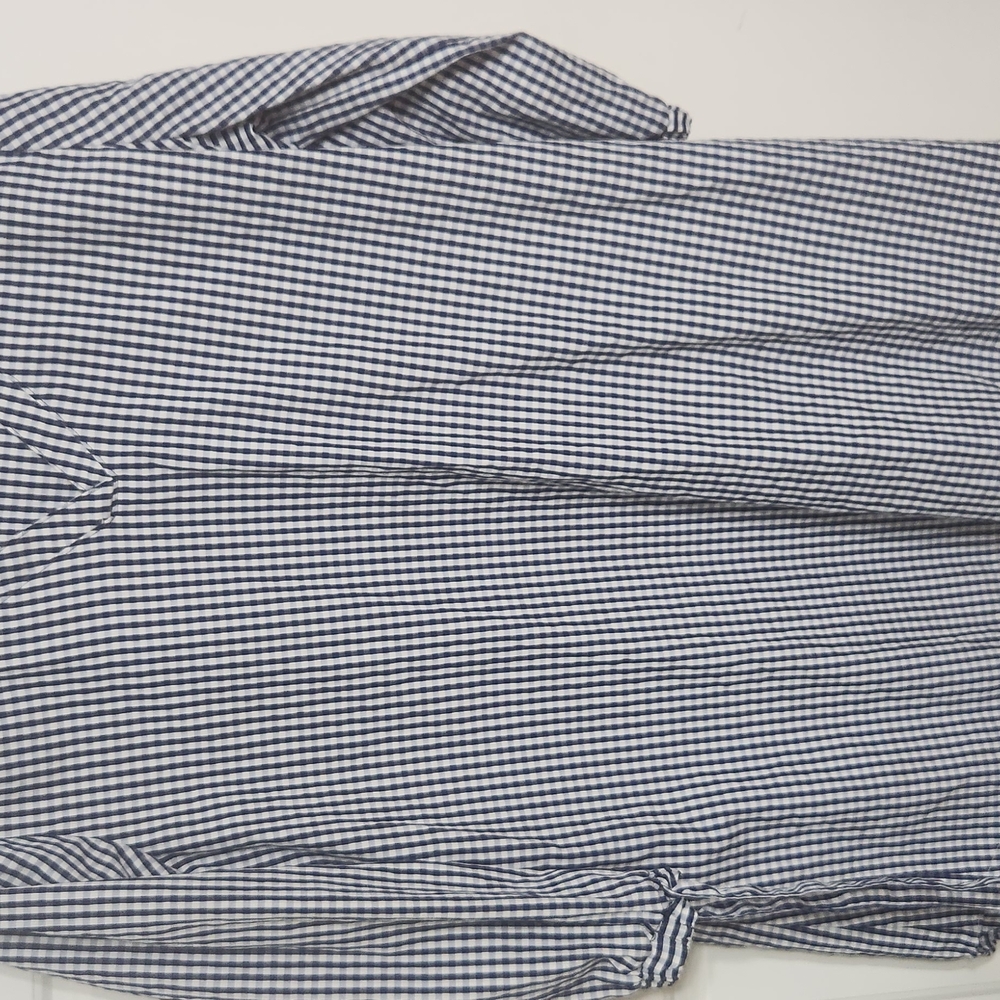 Men's Black and White Checkered Shirt
